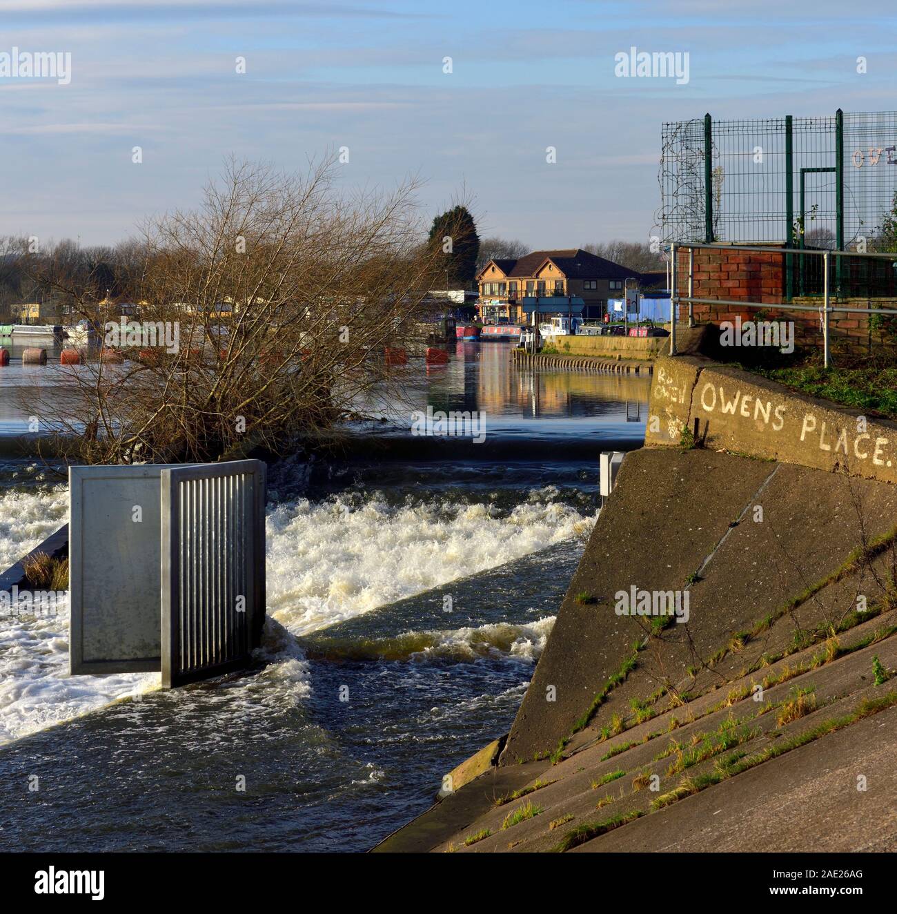 Beeston wehr Trent Nottingham England Großbritannien Stockfoto