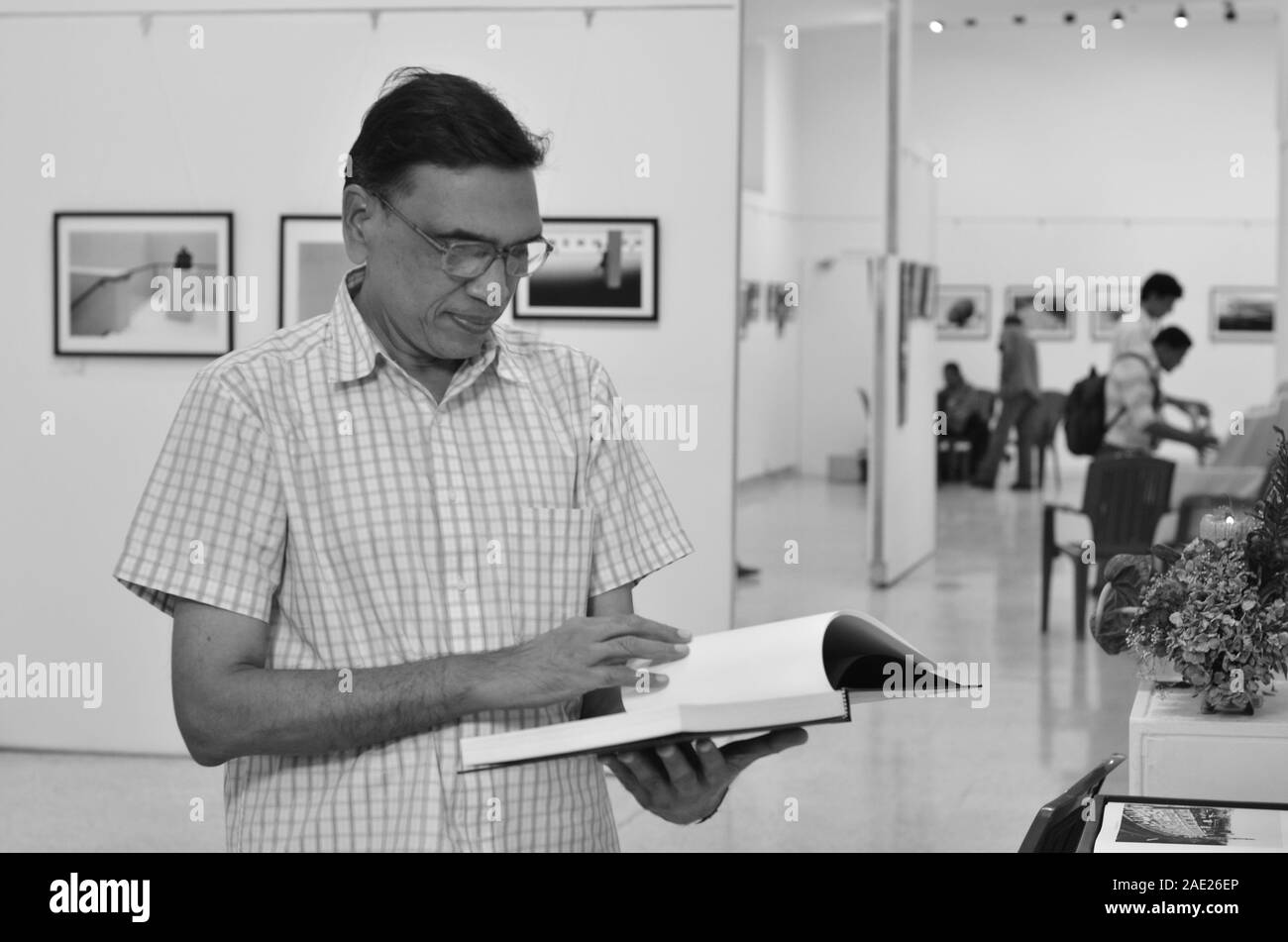 Mumbai, Maharashtra, Indien, 2015, Kunstgalerie, Fotoausstellung, Fotoausstellung, Jehangir Kunstgalerie, Jagdish Agarwal Stockfoto