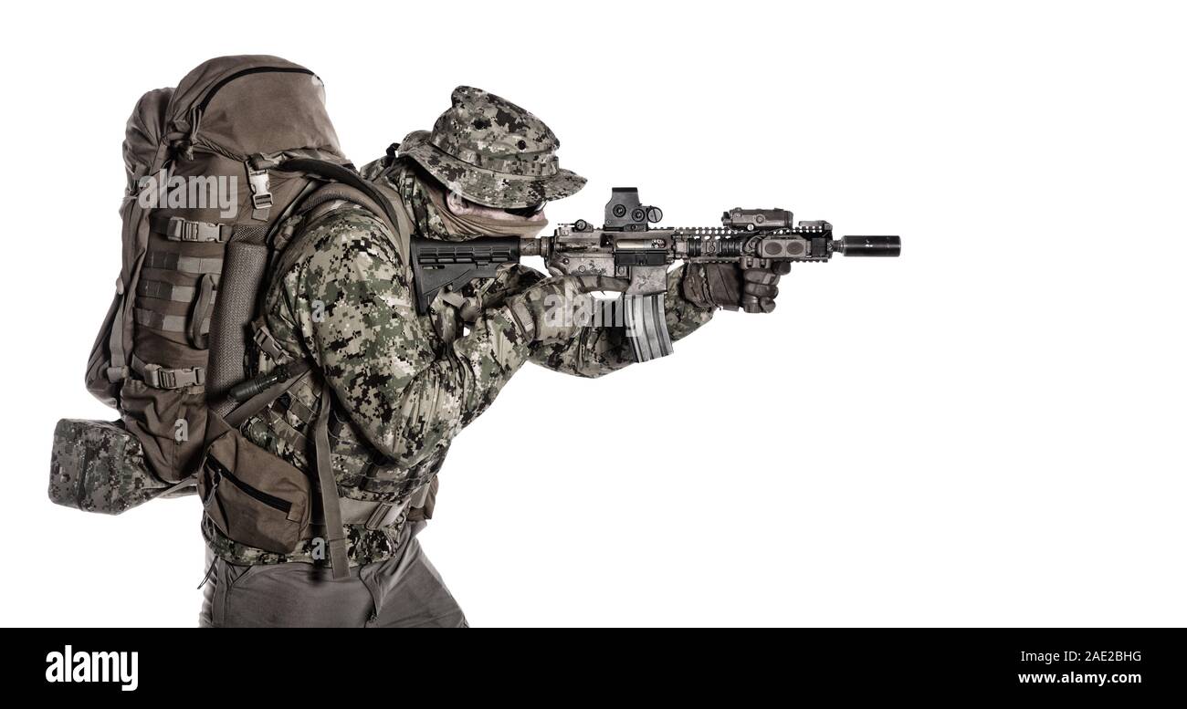 Army infanterist Ziel service Rifle studio Shoot Stockfoto