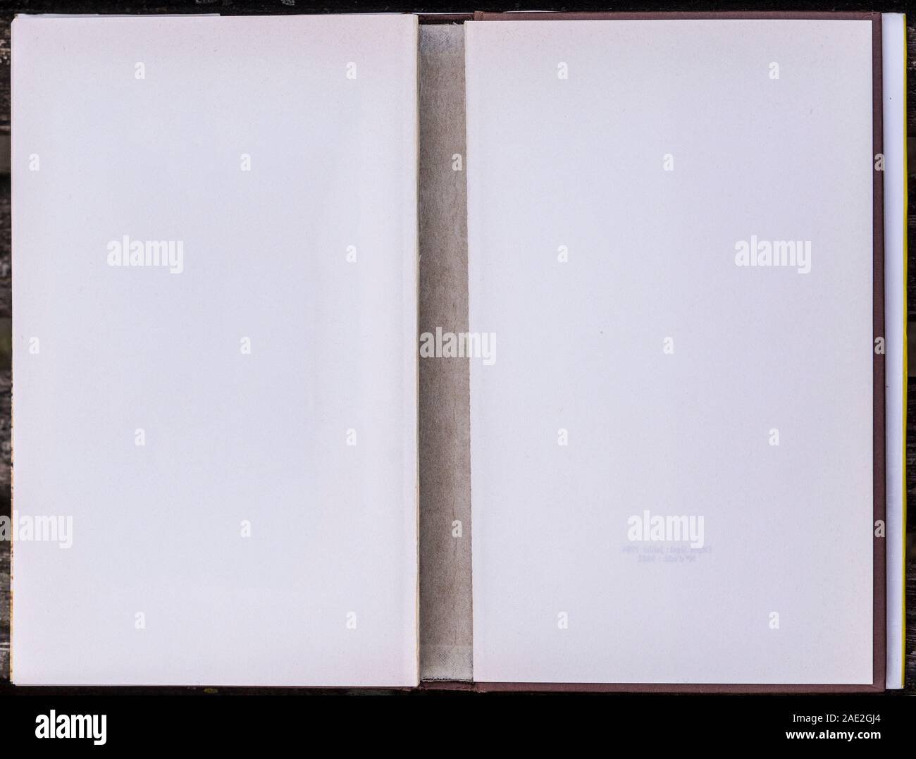 Im inneren Teil des White Book Abdeckung an der Vorderseite. Stockfoto