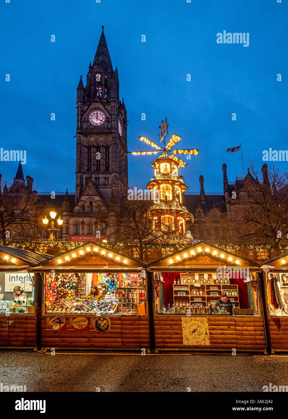 Manchester Weihnachtsmarkt 2019 Stockfoto