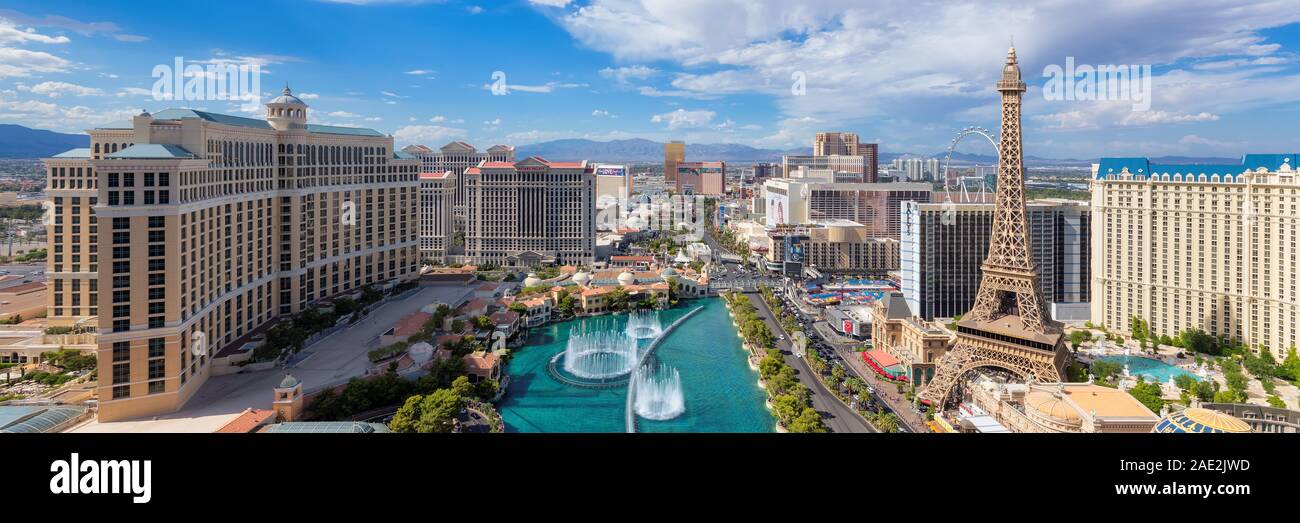 Las Vegas Strip panorama Stockfoto