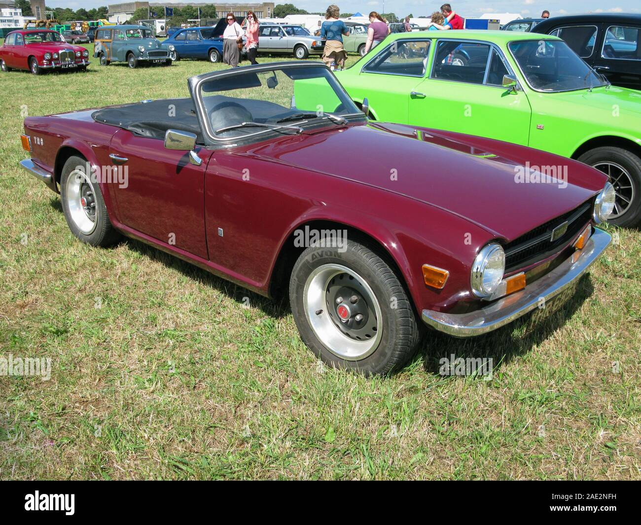 Triumph TR6, klassische britische Sportwagen aus den 70er Jahren Stockfoto