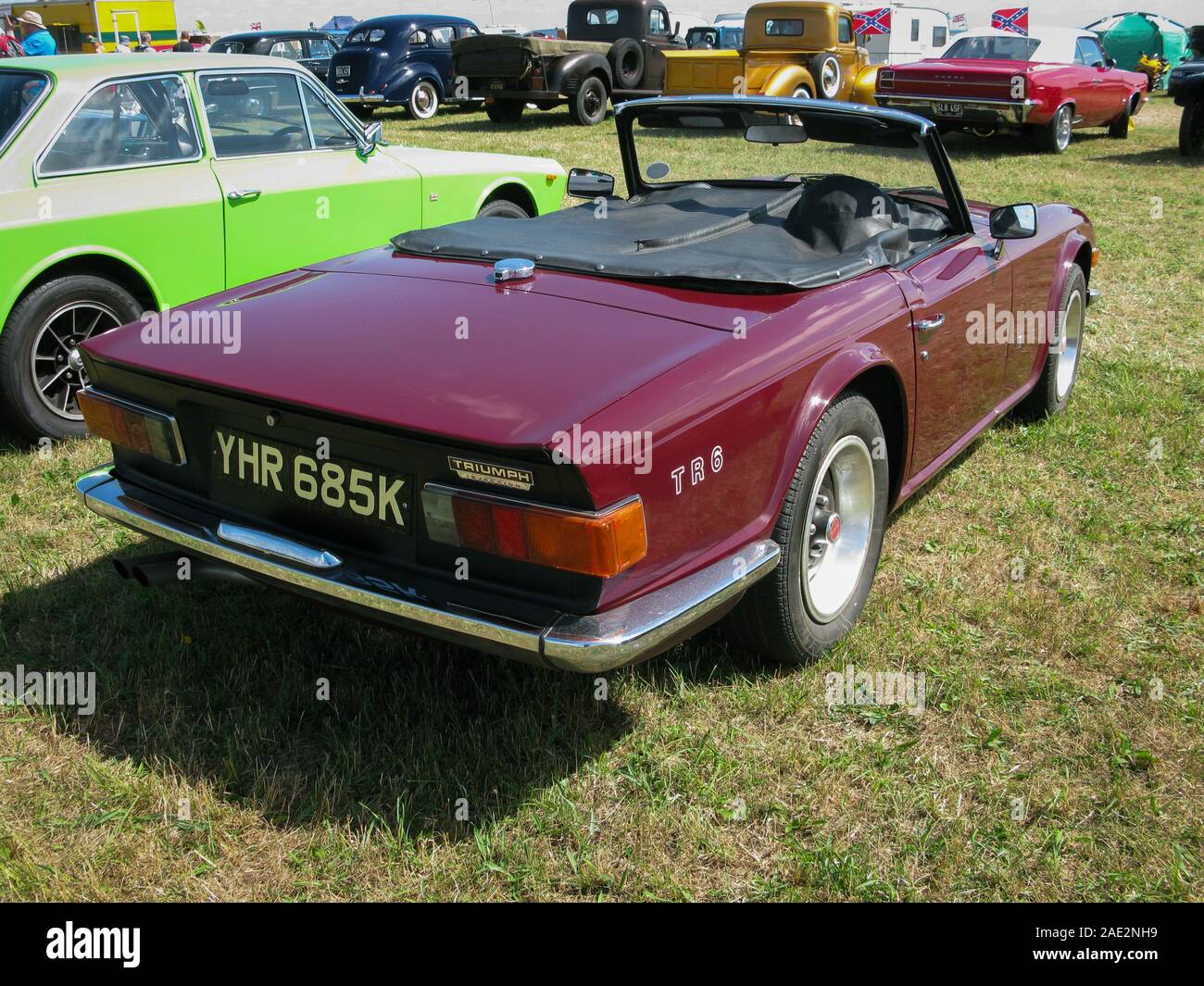 Triumph TR6, klassische britische Sportwagen aus den 70er Jahren Stockfoto