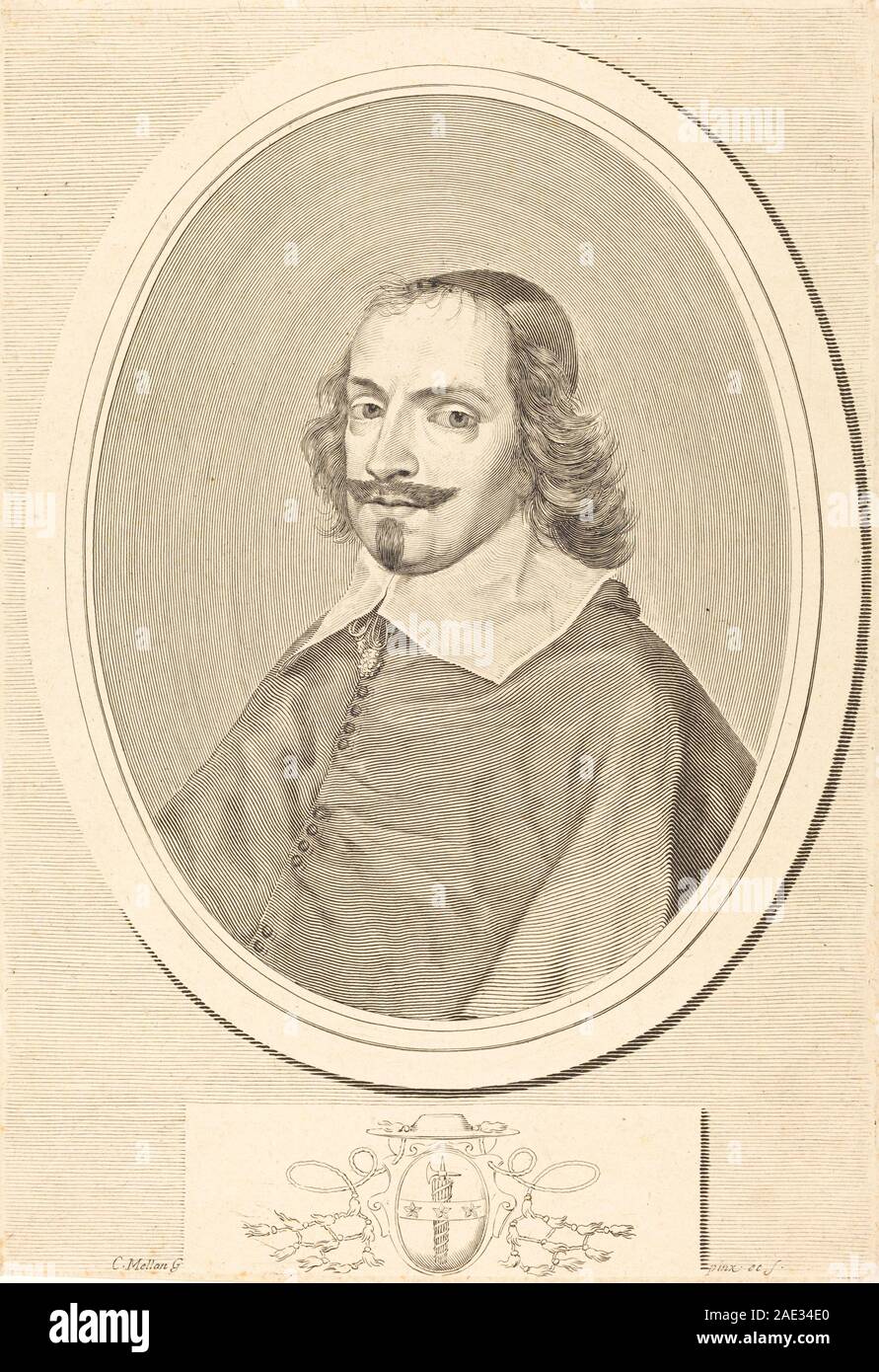 Kardinal Jules Mazarin Claude Mellan, Kardinal Jules Mazarin Stockfoto