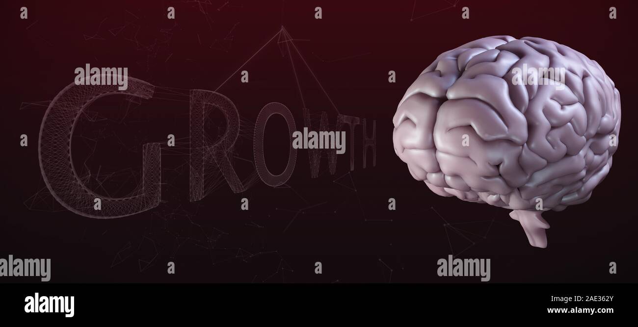 Das zusammengesetzte Bild von digital erzeugten Bild des Wachstums text Stockfoto