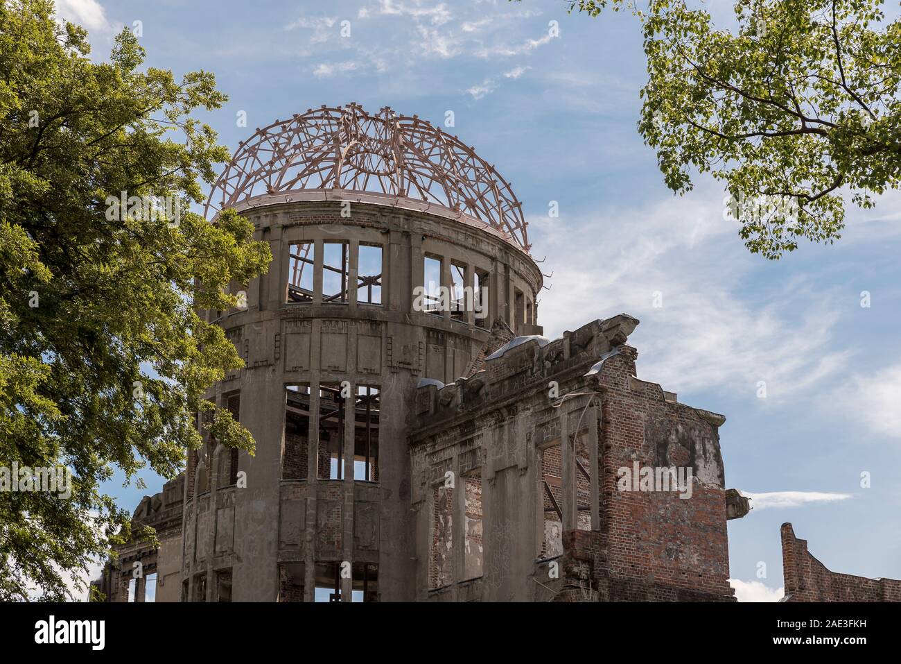 Hiroshima Peace Memorial oder Atombombendom, die im Zweiten Weltkrieg bombardiert wurde Stockfoto