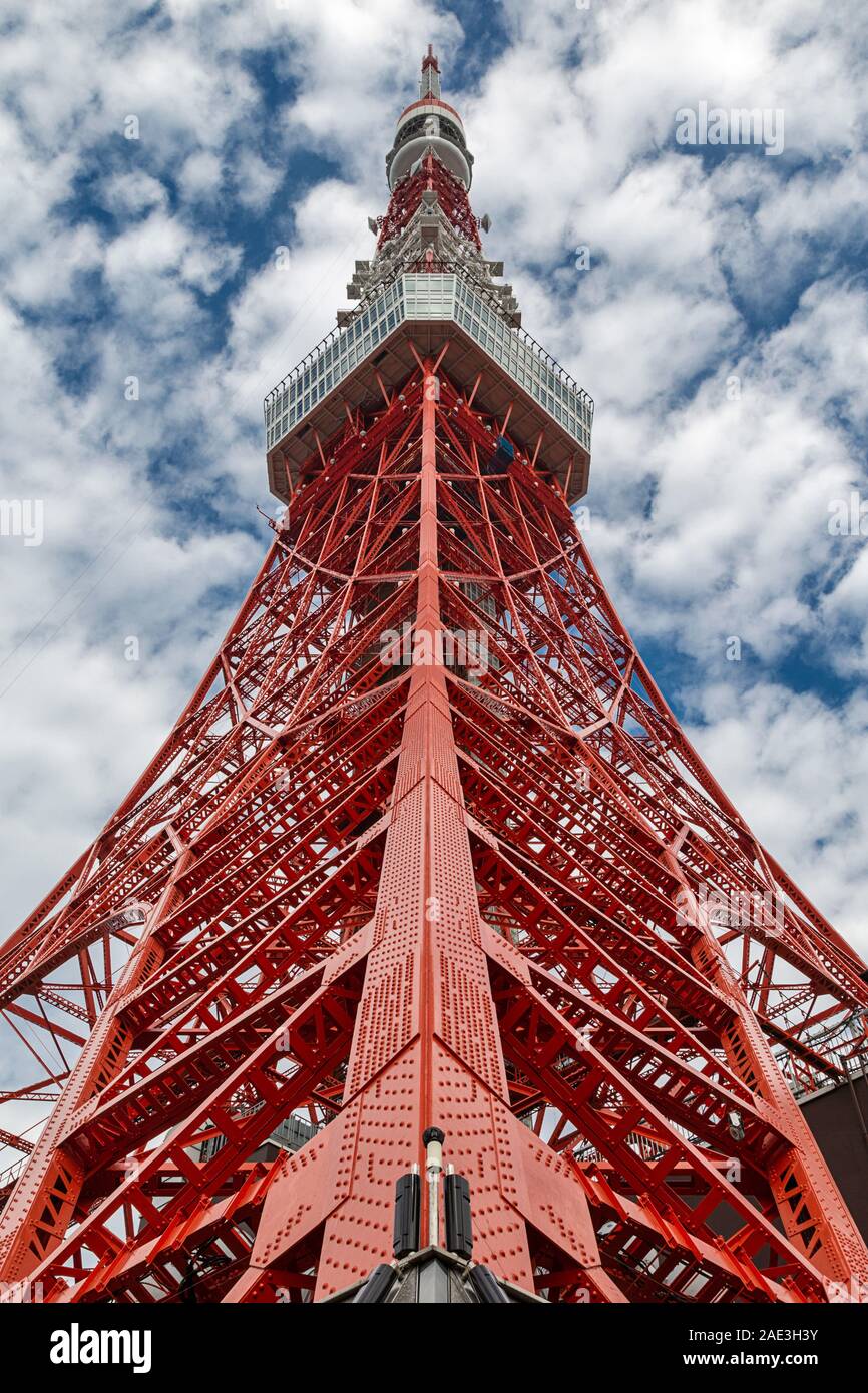 Tokyo Tower Rundfunk und Aussichtsturm Stockfoto