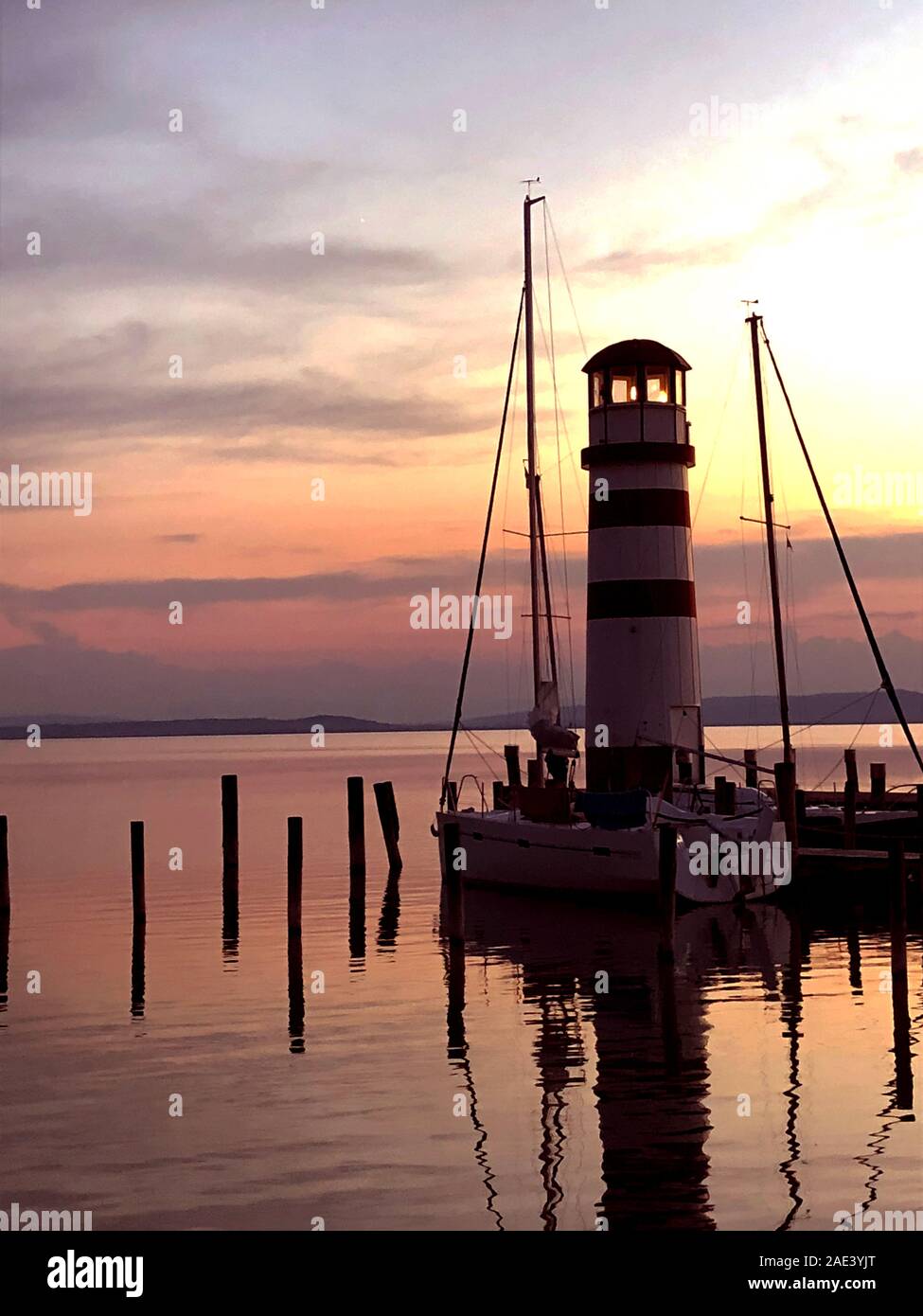 Podersdorf am See - Österreich Stockfoto