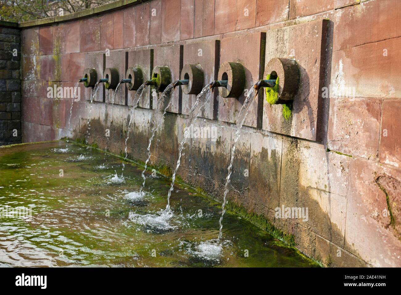 Europa, Luxemburg, Septfontaines, die sieben Brunnen, die das Dorf seinen Namen gibt Stockfoto