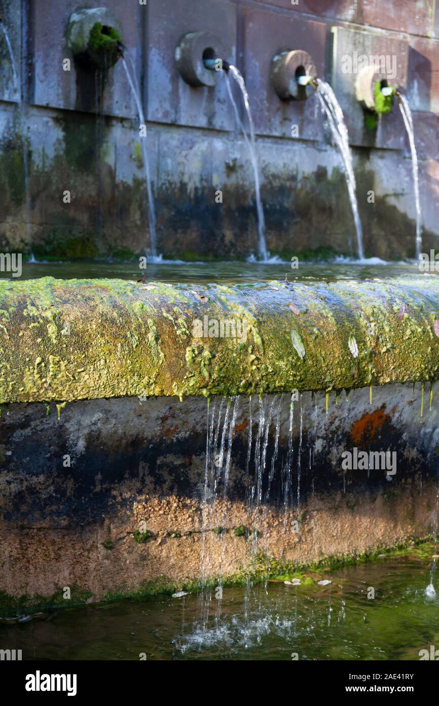 Europa, Luxemburg, Septfontaines, die sieben Brunnen, die das Dorf gibt seinen Namen (Detail) Stockfoto