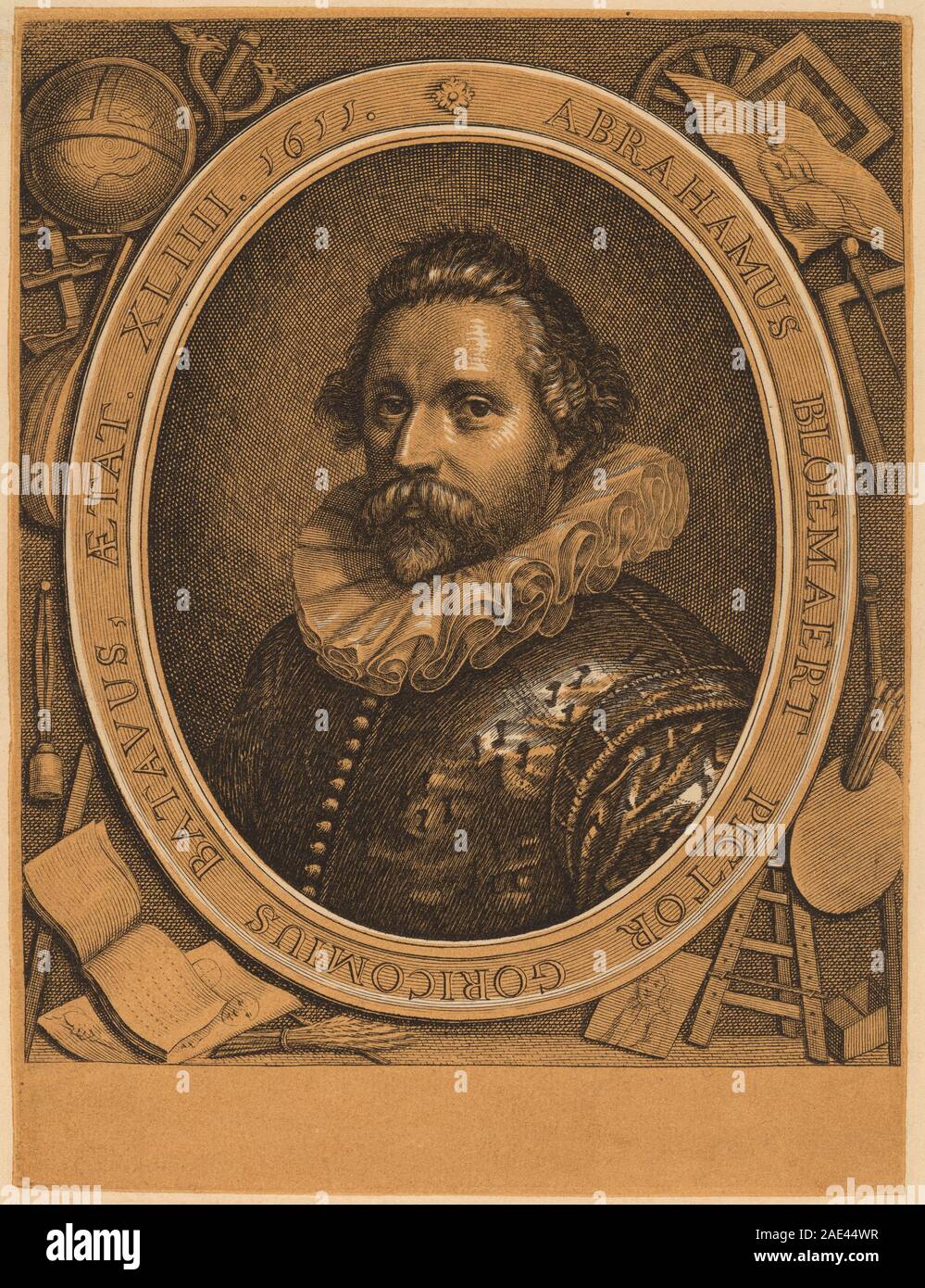 Abraham Bloemaert; circa 1740 Datum Niederländisch 18. Jahrhundert nach Paulus Moreelse, Abraham Bloemaert, c 1740 Stockfoto