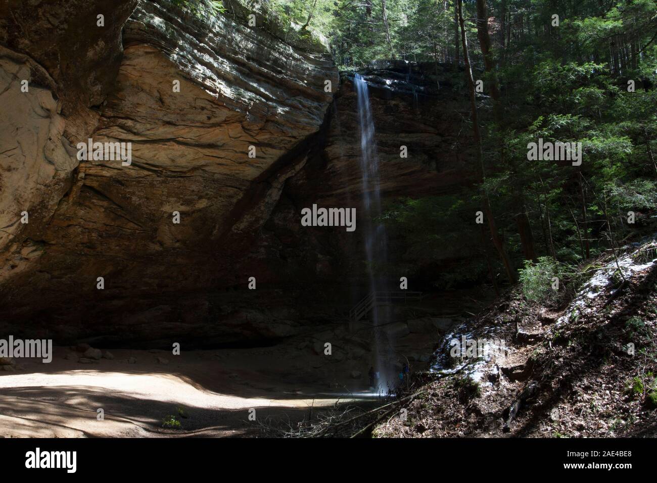 Ash Höhle fällt, Hocking Hills State Park, Ohio Stockfoto