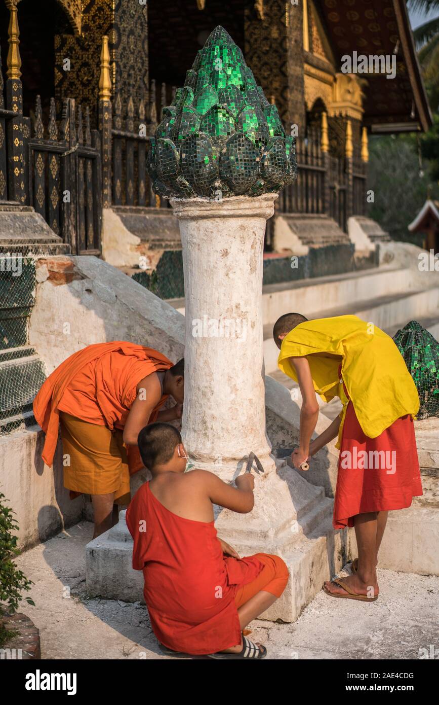 Wat Xiengthong, Luang Prabang, Laos, Asien. Stockfoto