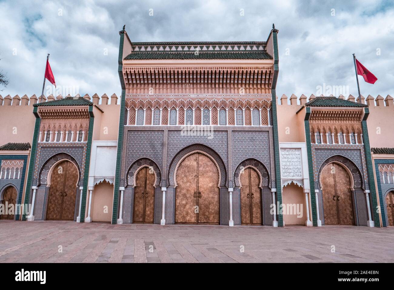 Palais Royal dar El Makhzen in Fez, Marokko Stockfoto