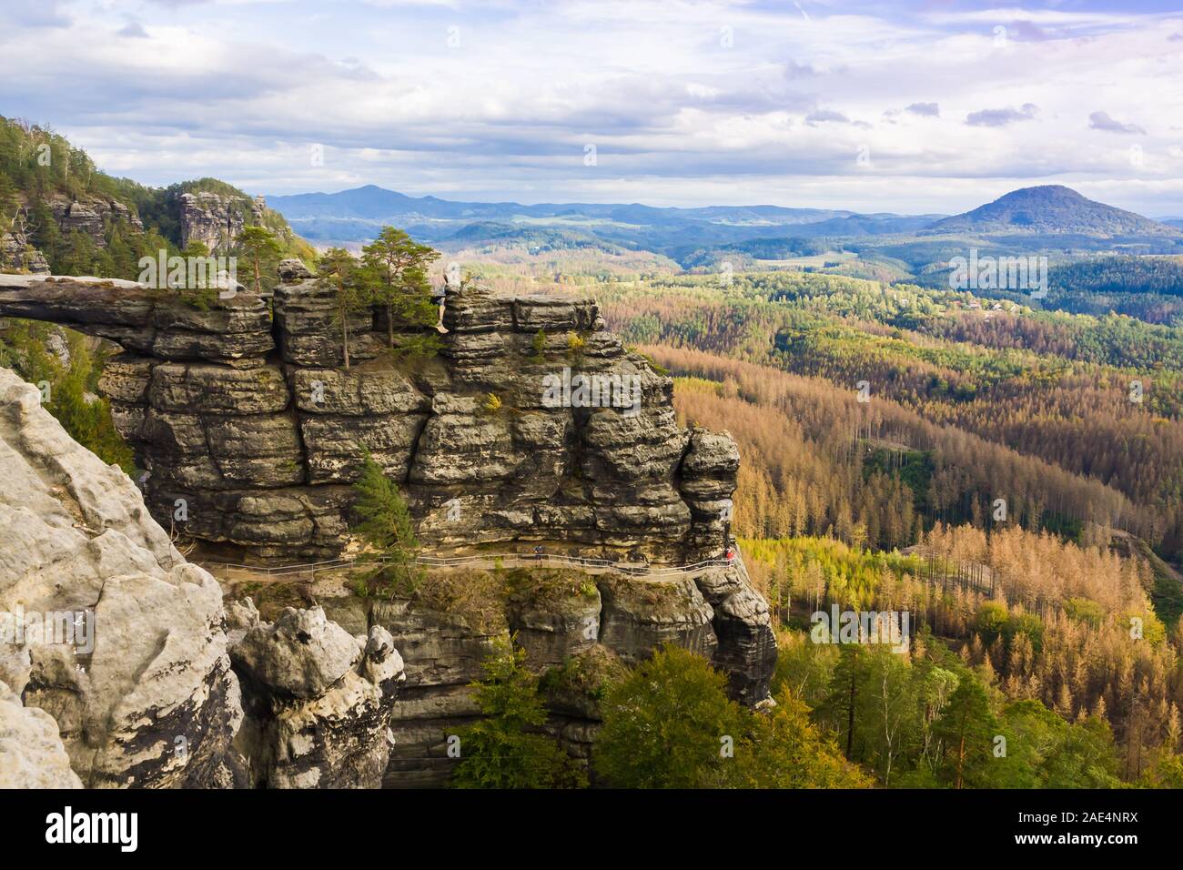 Der Sandstein Landschaft in Böhmen, Tschechische Republik Stockfoto