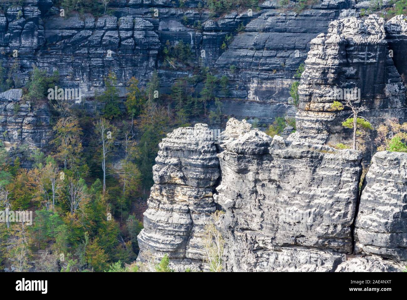 Der Sandstein Landschaft in Böhmen, Tschechische Republik Stockfoto
