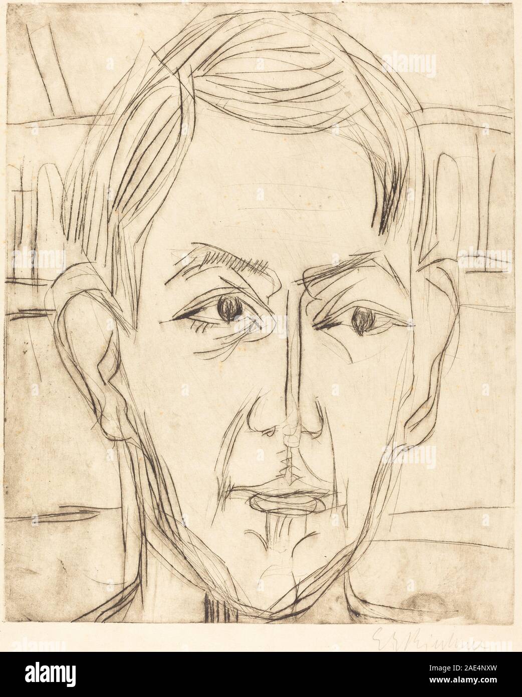 Dr. Hans Bütow; 1925 Datum Ernst Ludwig Kirchner, Dr. Hans Bütow, 1925 Stockfoto