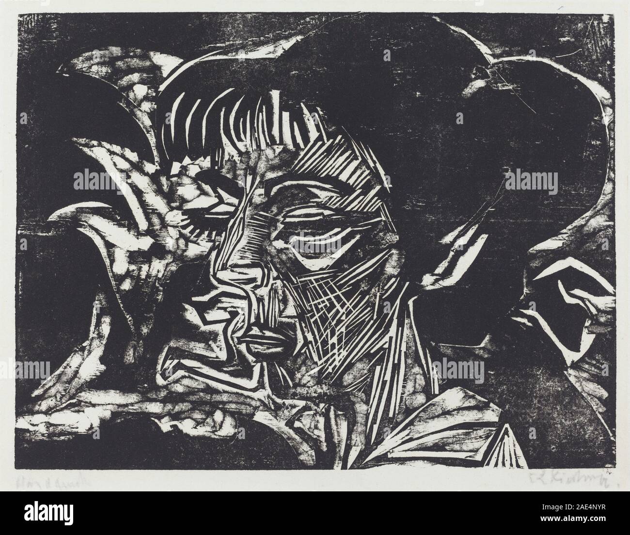 Fanny Wocke; 1916 Datum Ernst Ludwig Kirchner, Fanny Wocke, 1916 Stockfoto