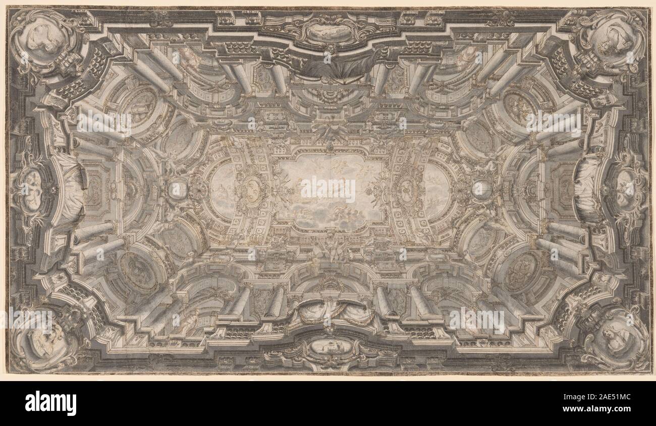 Einen Großartigen illusionistischen Decke; 1720/1740 Ferdinando Galli Bibiena, einem großartigen illusionistischen Decke, 1720-1740 Stockfoto
