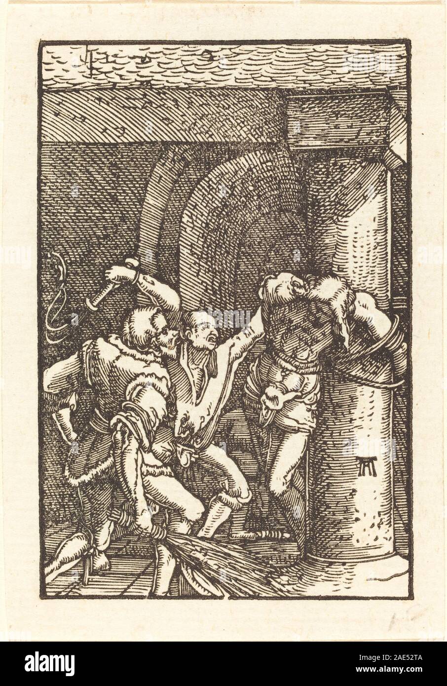 Christi geißelte; c. 1513 Albrecht Altdorfer, Christus gegeißelt, c1513 Stockfoto