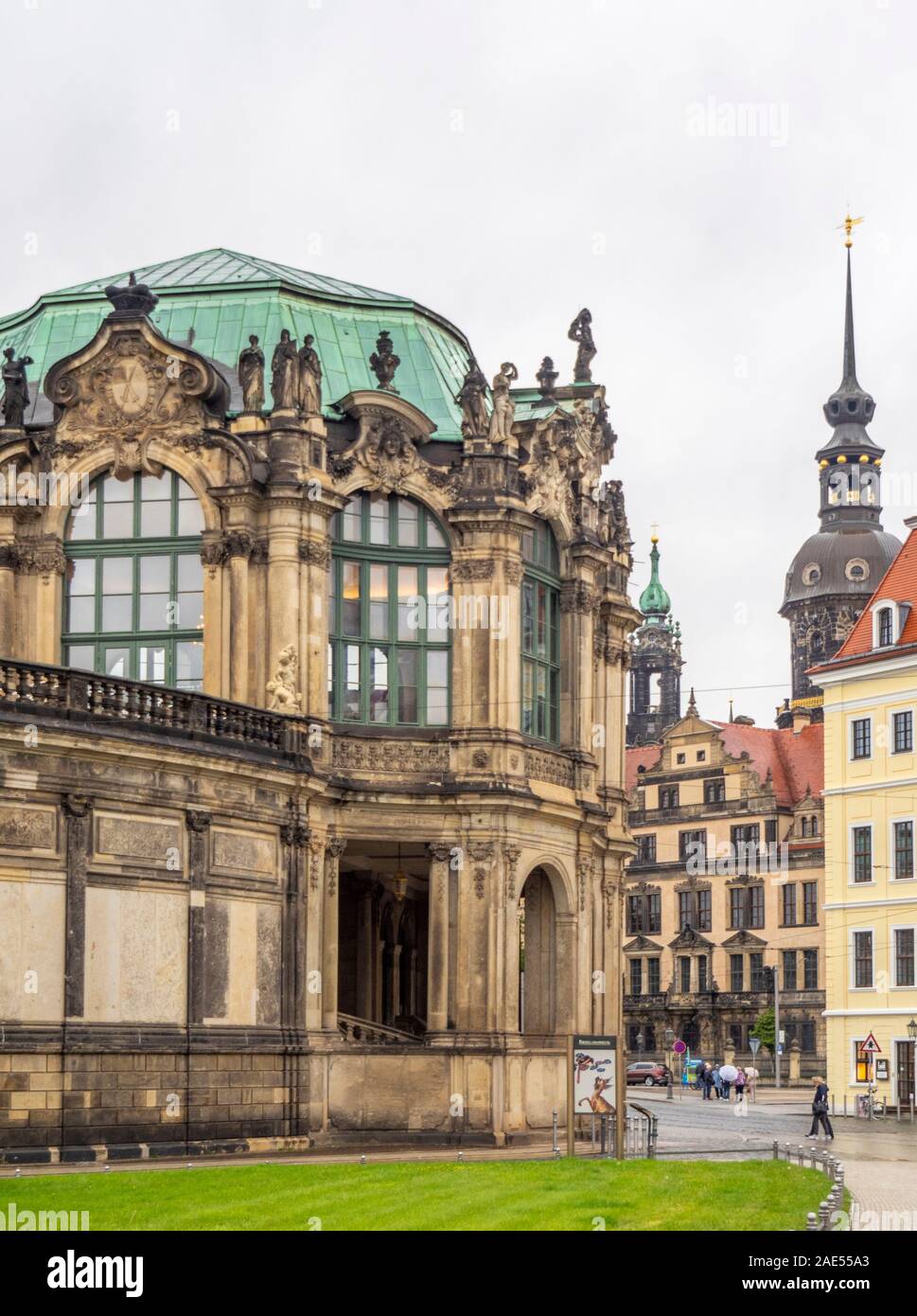 Barocken Glockenspiel Dresdner Zwinger Dresden Sachsen Deutschland. Stockfoto