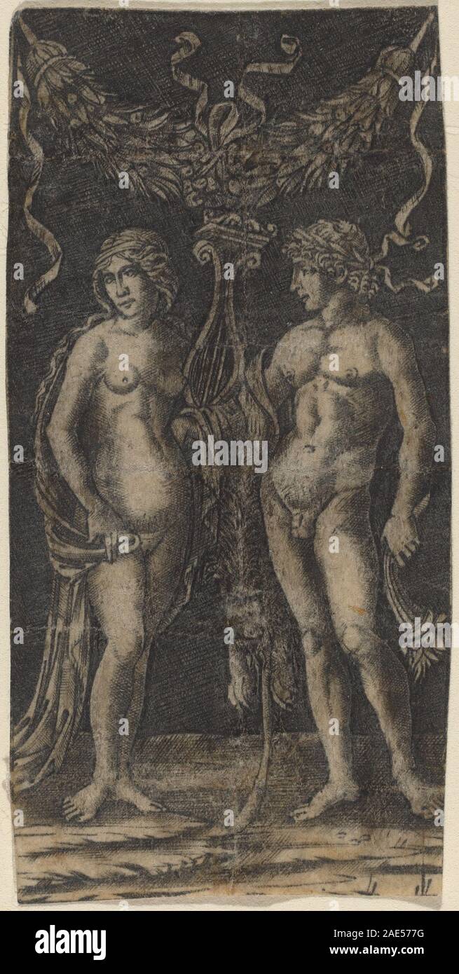 Hercules und Deianira; c. 1490/1510 Francesco Francia oder Peregrino da Cesena, Hercules und Deianira, c 1490-1510 Stockfoto