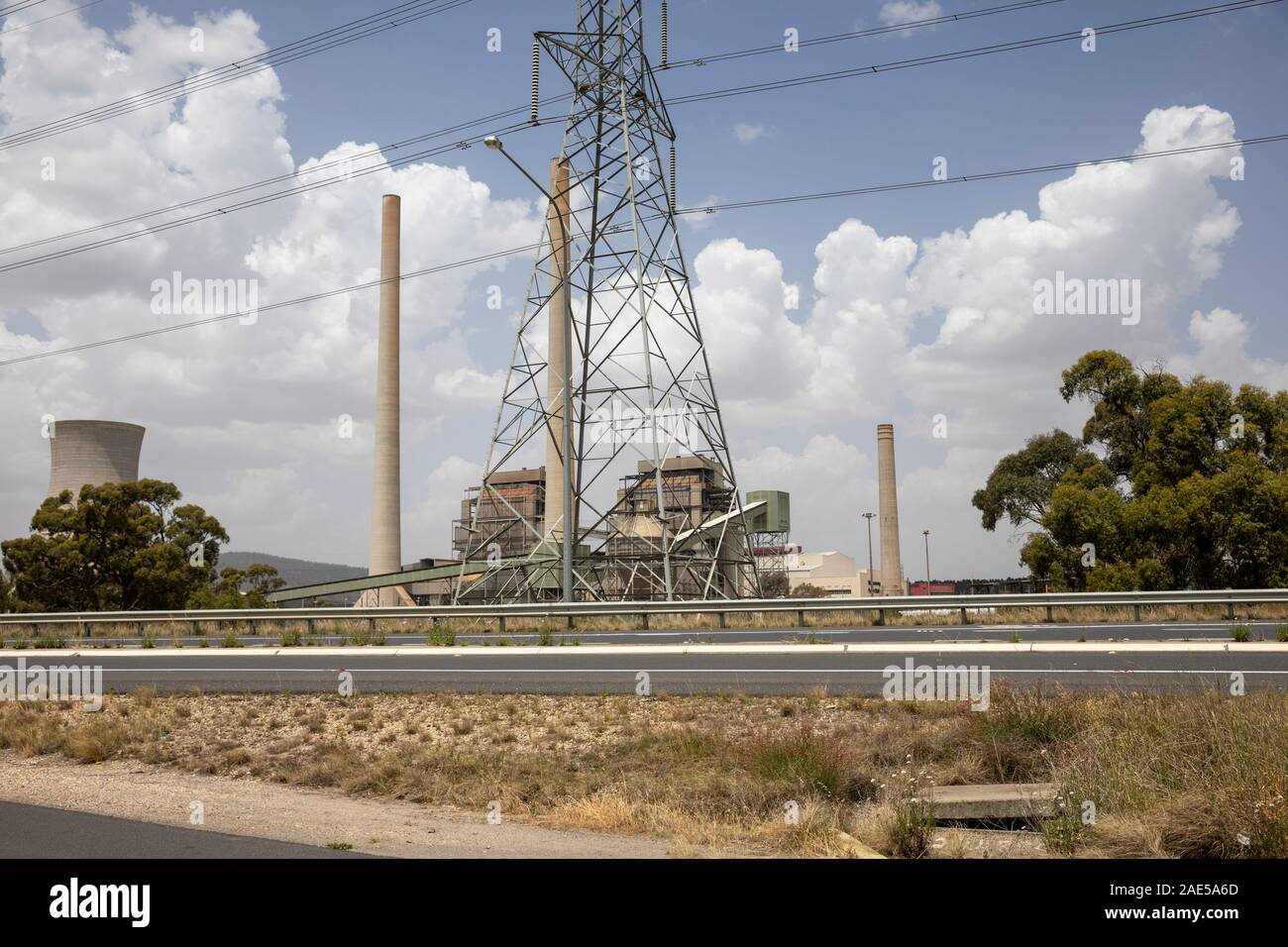 Australisches Kraftwerk in New South Wales Stockfoto