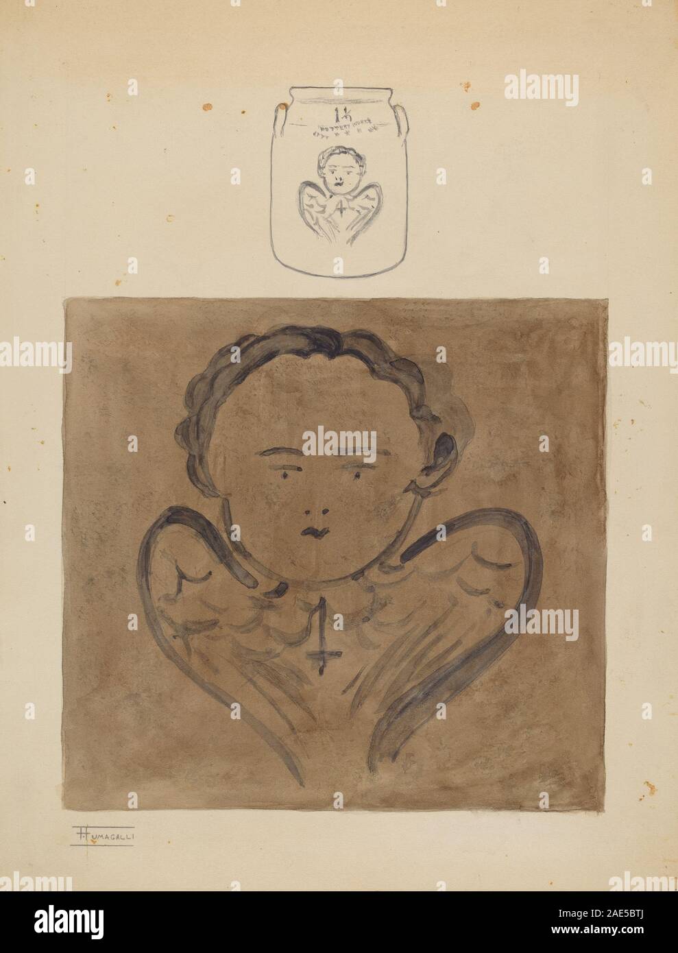 Jar; circa 1936 Datum Frank Fumagalli, Jar, c 1936 Stockfoto