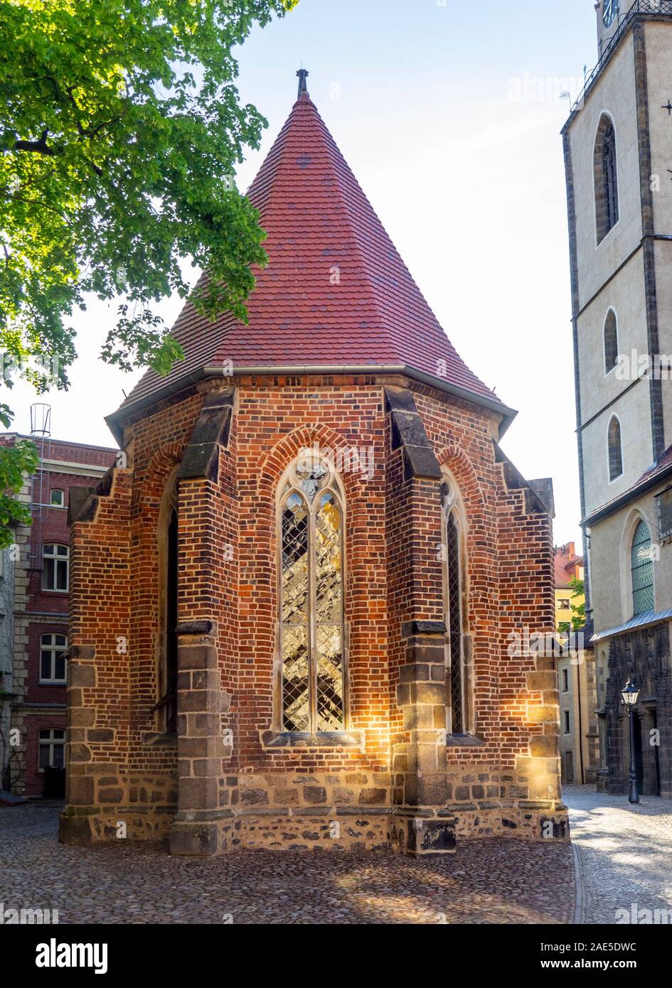 Fronleichnamskapelle Fronleichnamskapelle am Kirchplatz neben der St. Marien Kirche Stadtkirche Lutherstadt Wittenberg Sachsen-Anhalt Deutschland Stockfoto