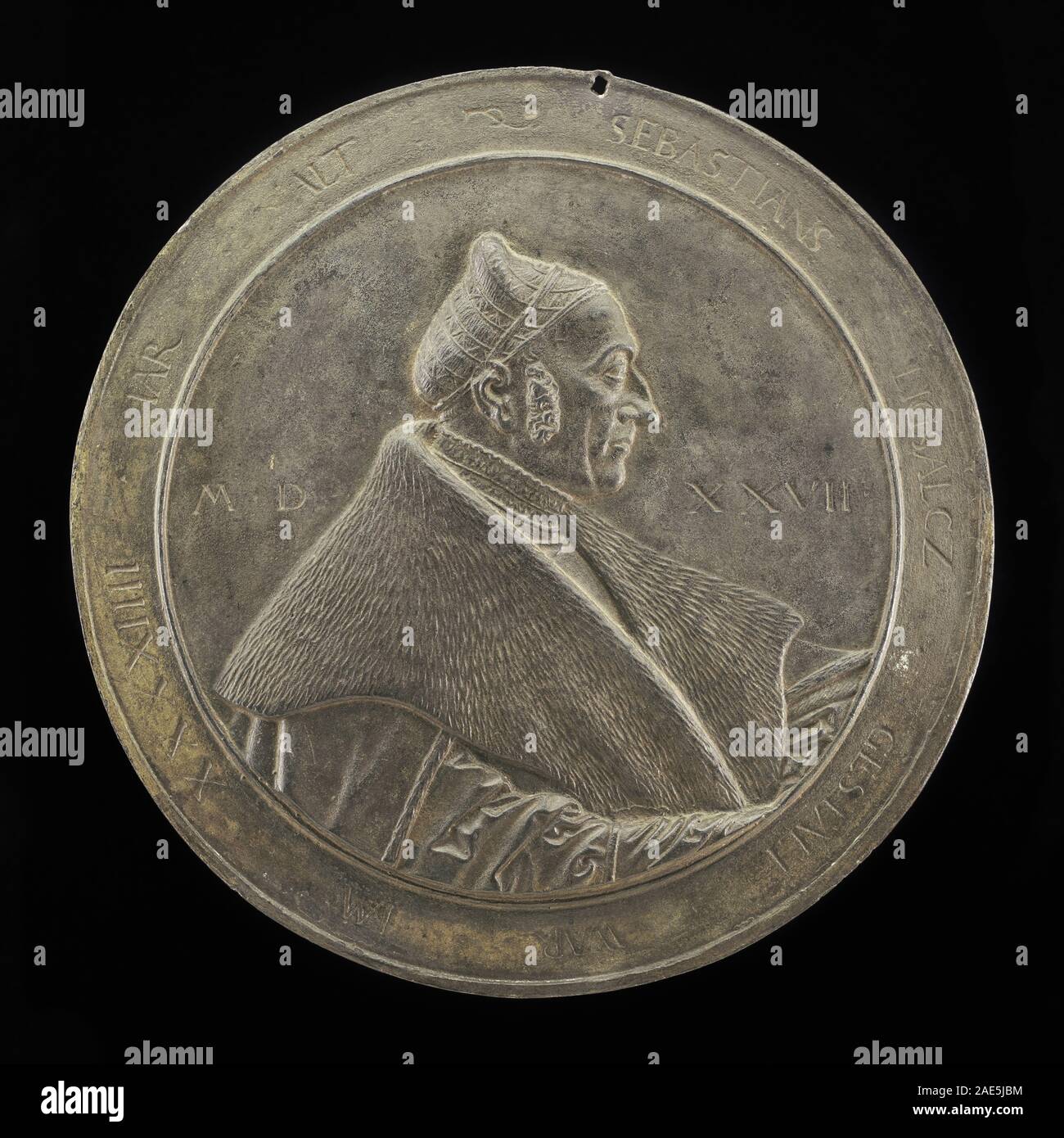 Sebastian Liegsalz (Ligsalz), München 1483-1534, Patrizier; 1527 Datum Friedrich Hagenauer, Sebastian Liegsalz (Ligsalz), Patrizier, 1483-1534, München 1527. Stockfoto