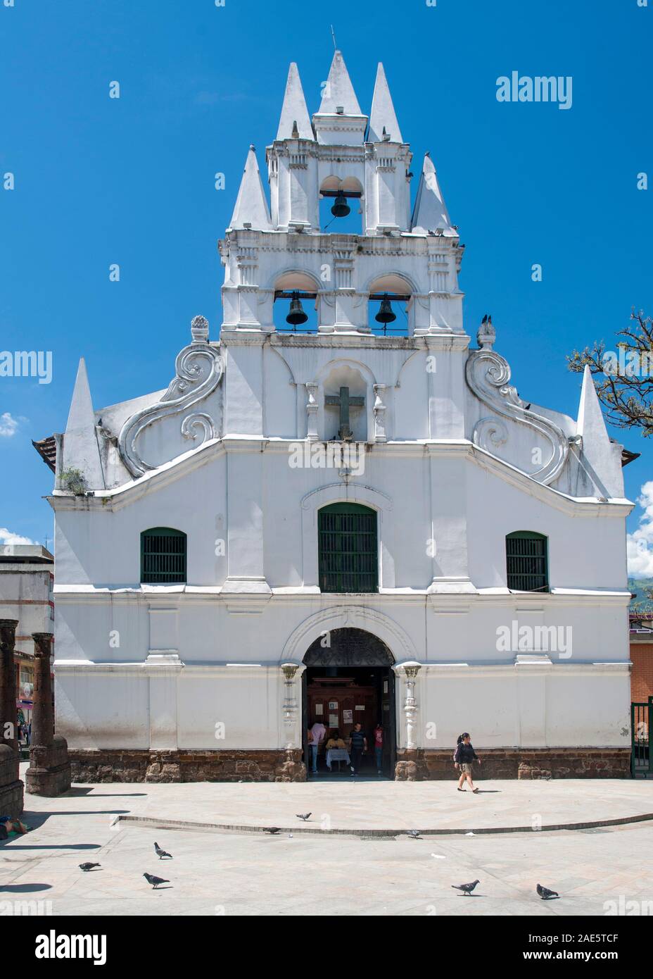Parroquia de la Veracruz Kirche in Medellin, Kolumbien. Stockfoto