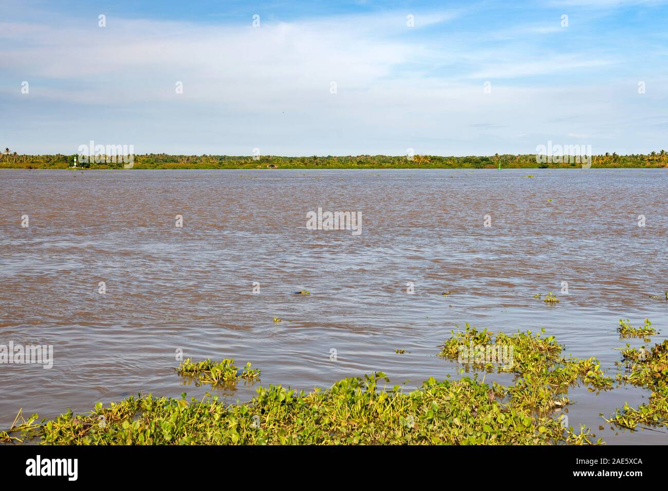 Die Magdalena Fluss in Barranquilla in Kolumbien. Stockfoto