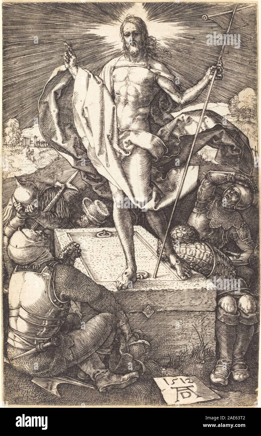 Die Auferstehung; 1512 Datum Albrecht Dürer, die Auferstehung, 1512 Stockfoto