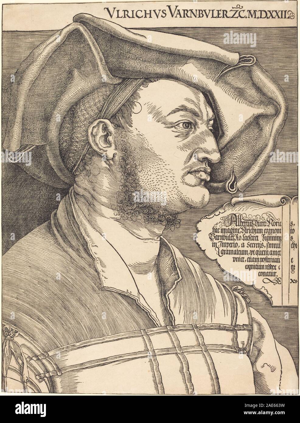 Ulrich Varnbuler; 1522 Datum Albrecht Dürer, Ulrich Varnbuler, 1522 Stockfoto