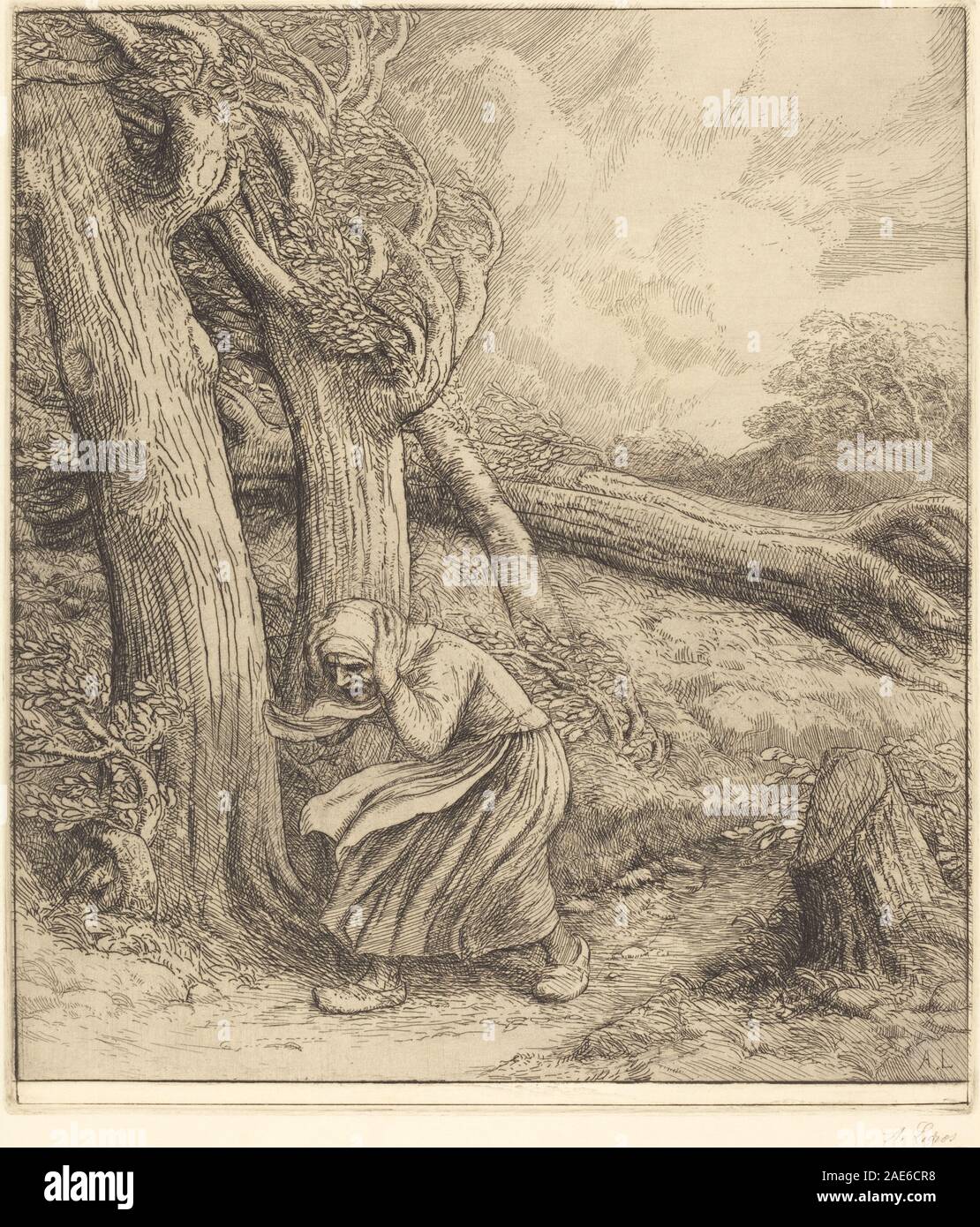 Hurrikan (L'ouragan) Alphonse Legros, Hurrikan (L'ouragan) Stockfoto