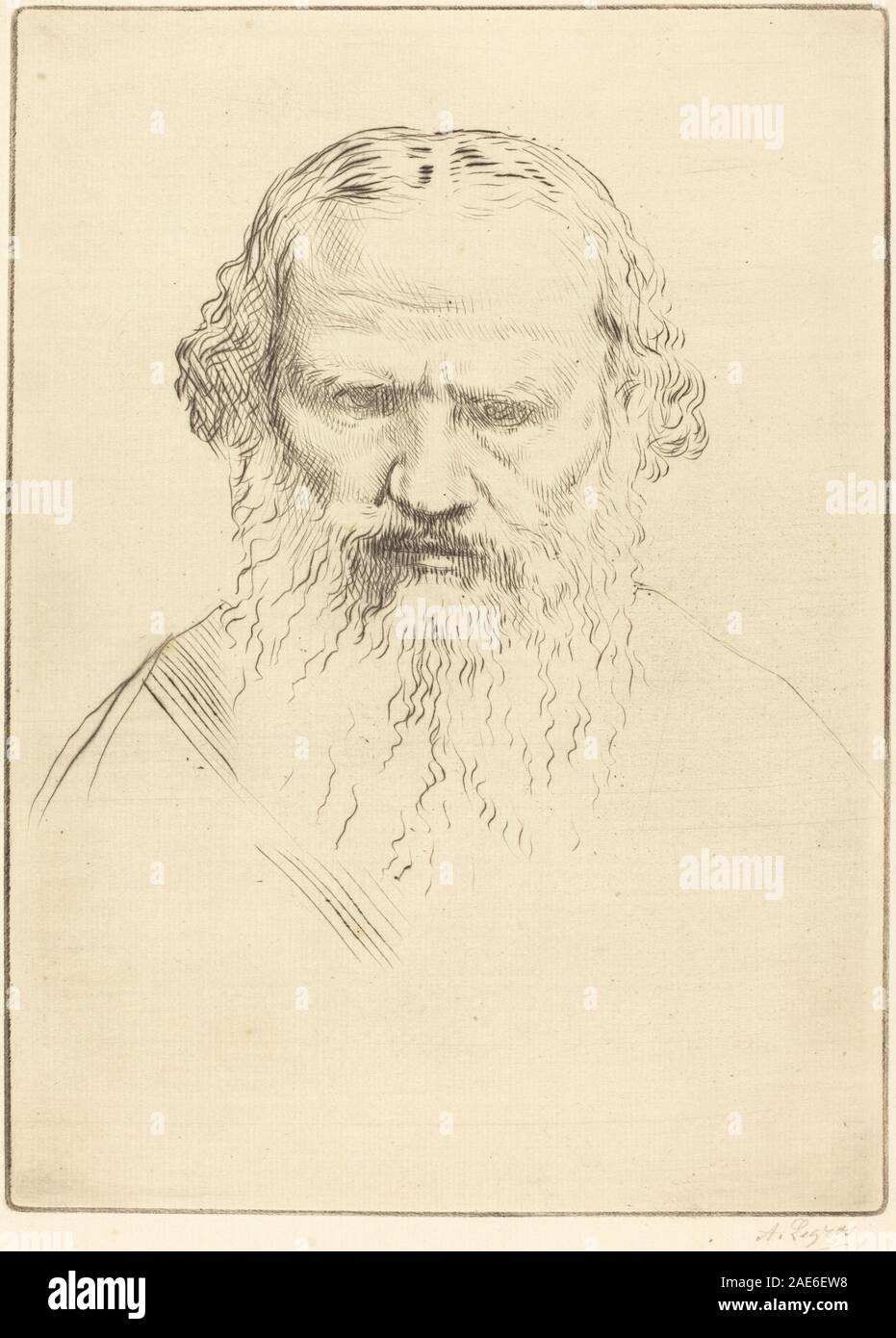 Tolstoi Alphonse Legros, Tolstoi Stockfoto