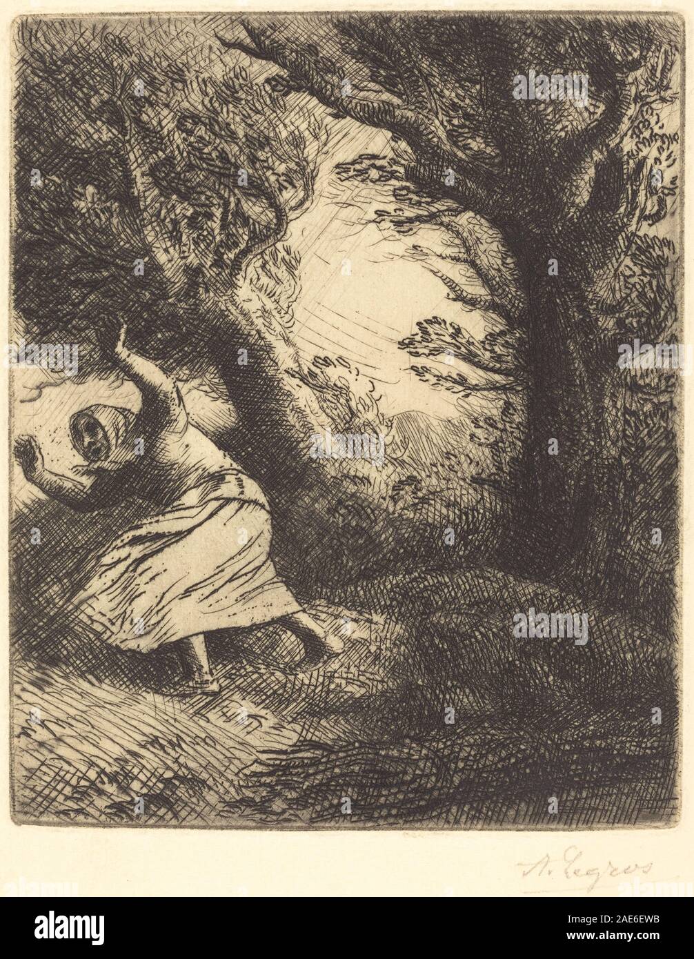 Donner (Un coup de foudre) Alphonse Legros, Donner (Un coup de foudre) Stockfoto