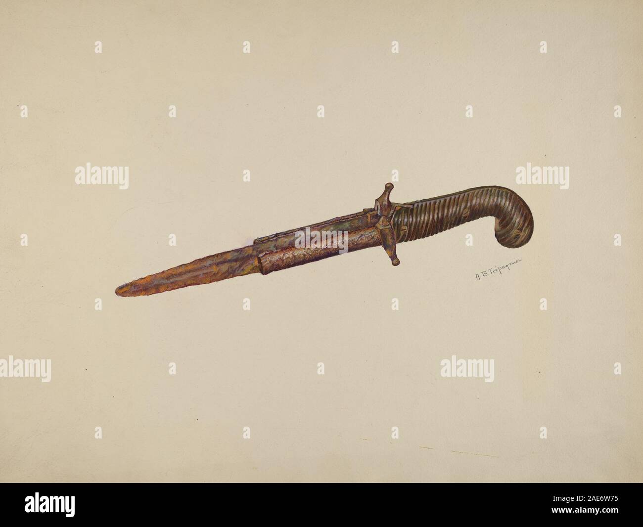 Pistole Dolch; circa 1941 Datum Anne B Trepagnier, Pistole Dolch, c 1941 Stockfoto