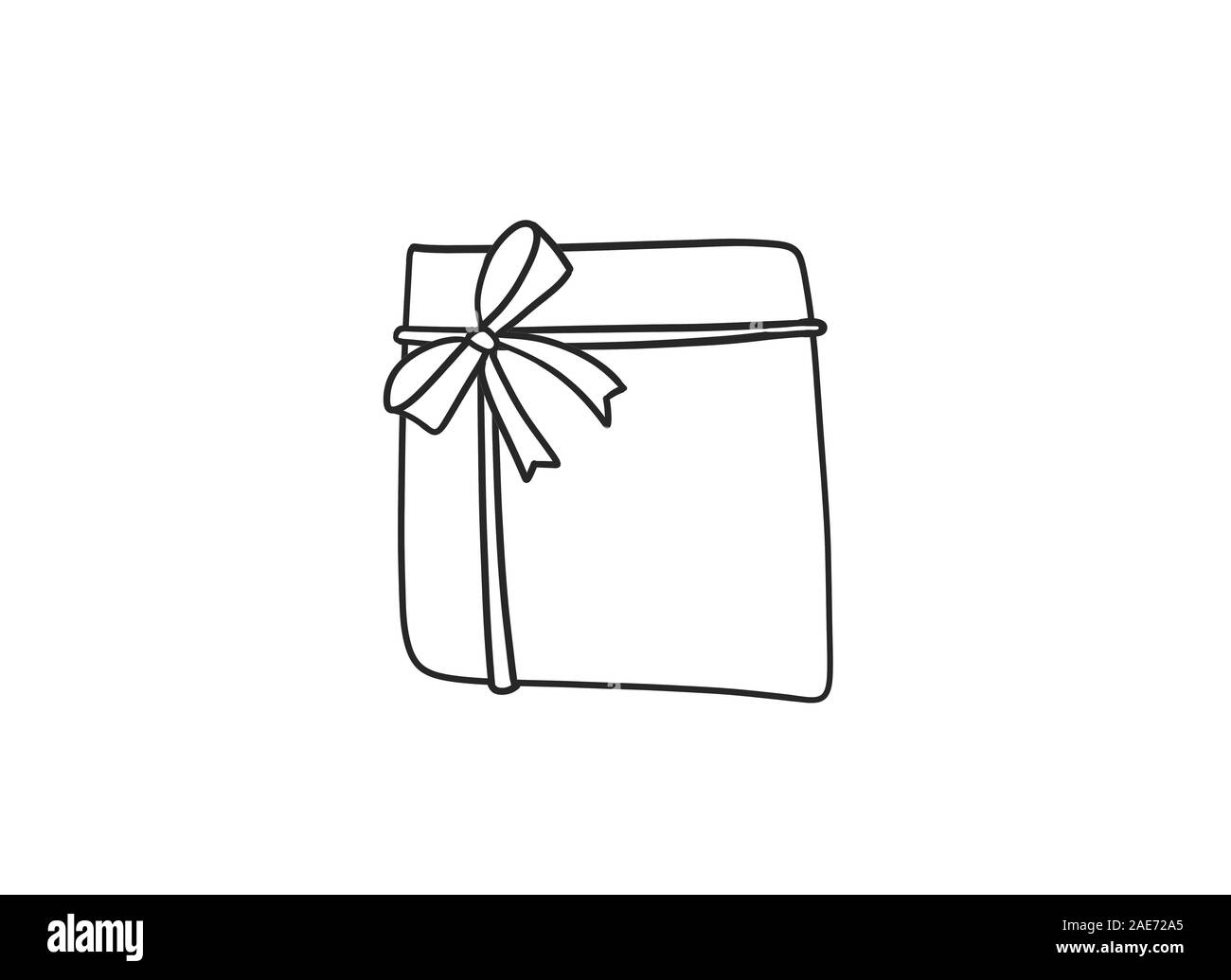 Hand gezeichnet Geschenk schrulligen Card Design Stockfoto
