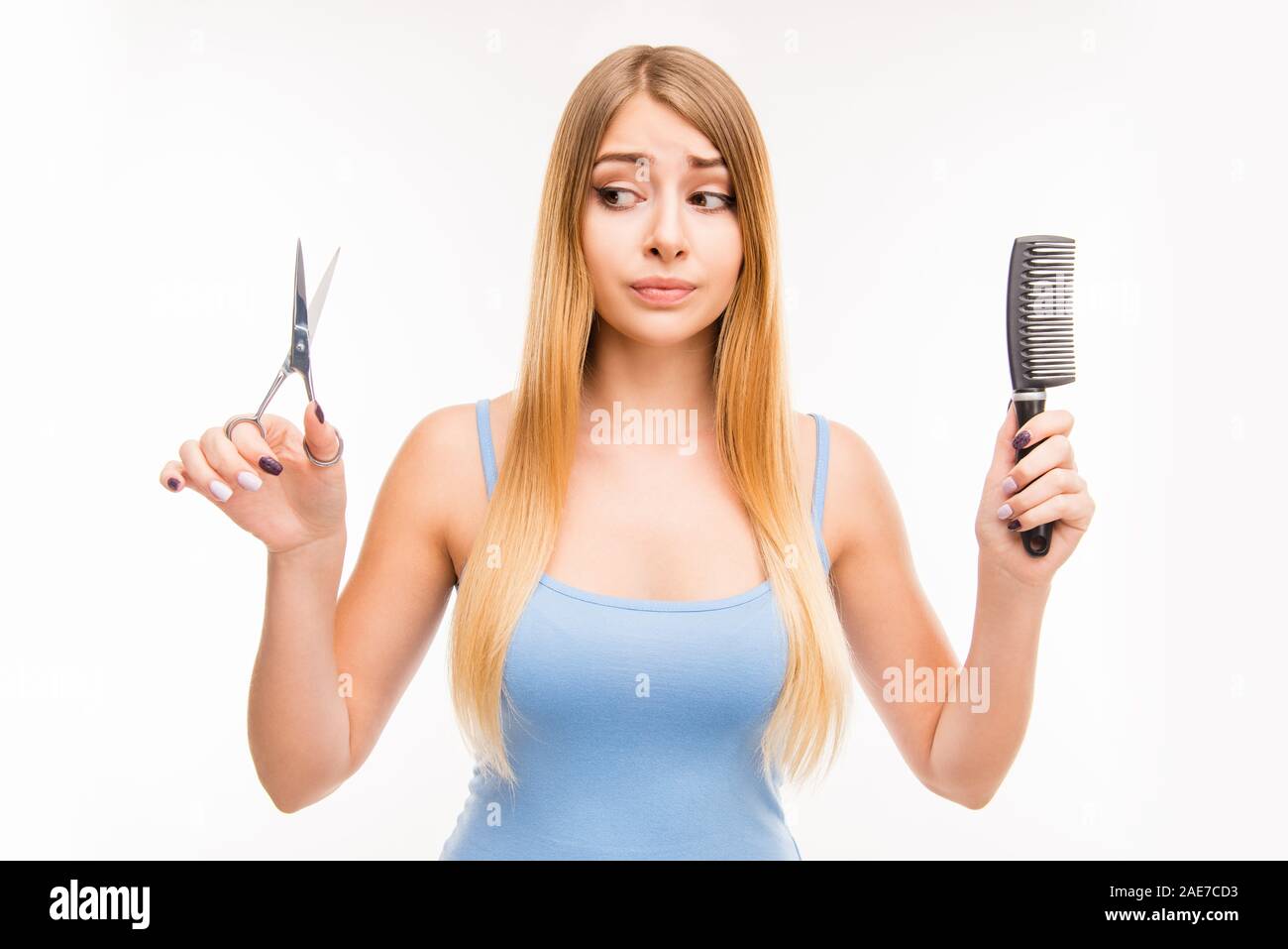 Short Hair Hairdo Short Haired Stockfotos Short Hair
