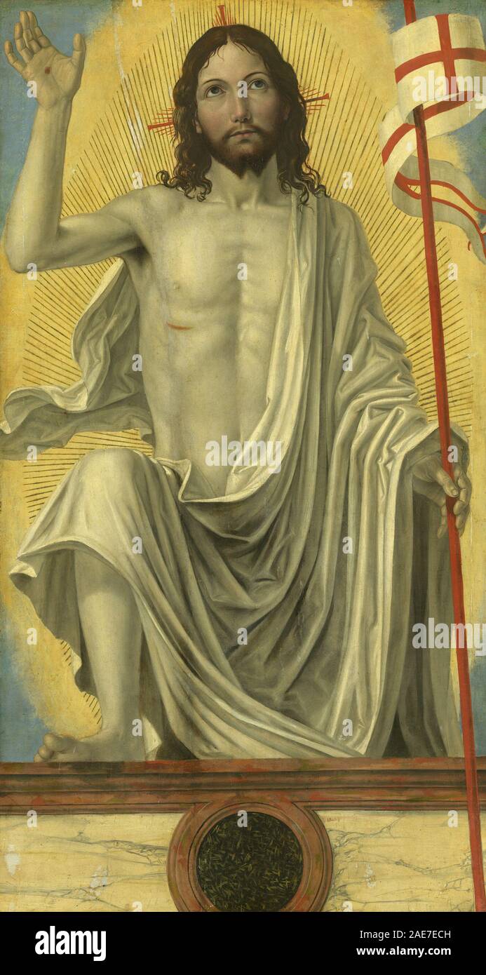 Christus auferstanden aus dem Grab; c. 1490 Bergognone, Christus auferstanden aus dem Grab, c 1490 Stockfoto