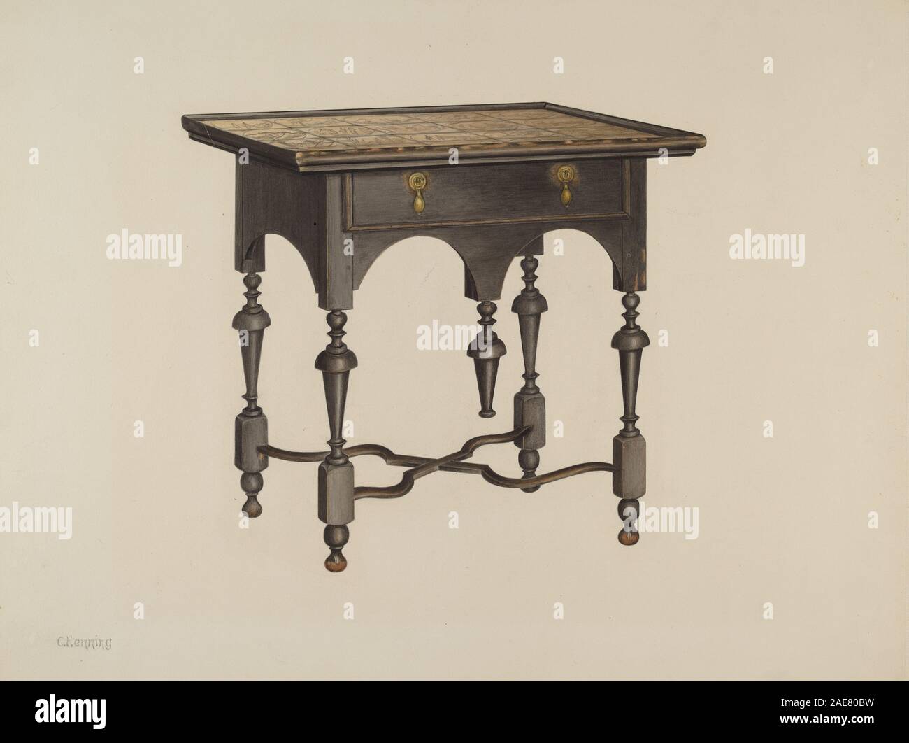 Tee Tabelle; 1940 Datum Karl Henning, Kaffee Tisch, 1940 Stockfoto