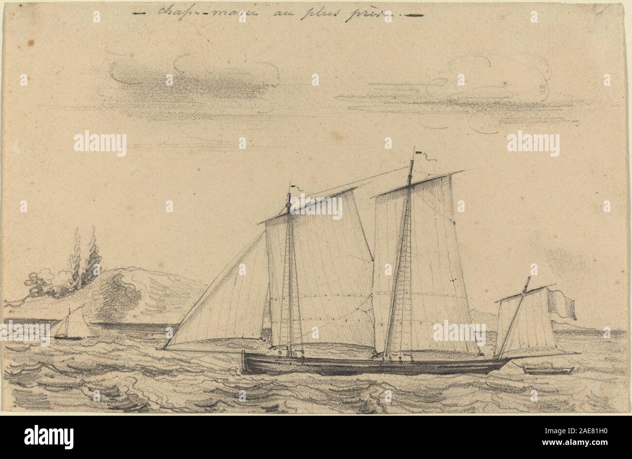 Chasse-maree au plus pres Charles Meryon, Chasse-maree au plus Pres Stockfoto