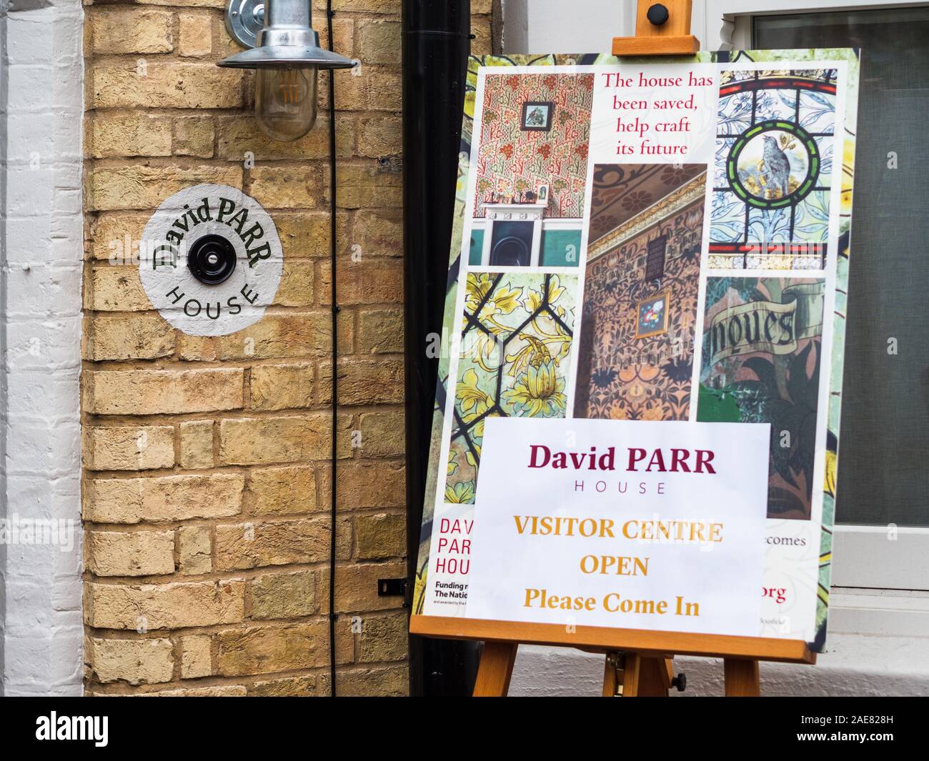 David Parr House and Visitor Center Cambridge - das Haus im Besitz von David Parr, einem Künstler Decorator aus den Jahren von 1880-1925, ist ausgiebig handdekoriert Stockfoto