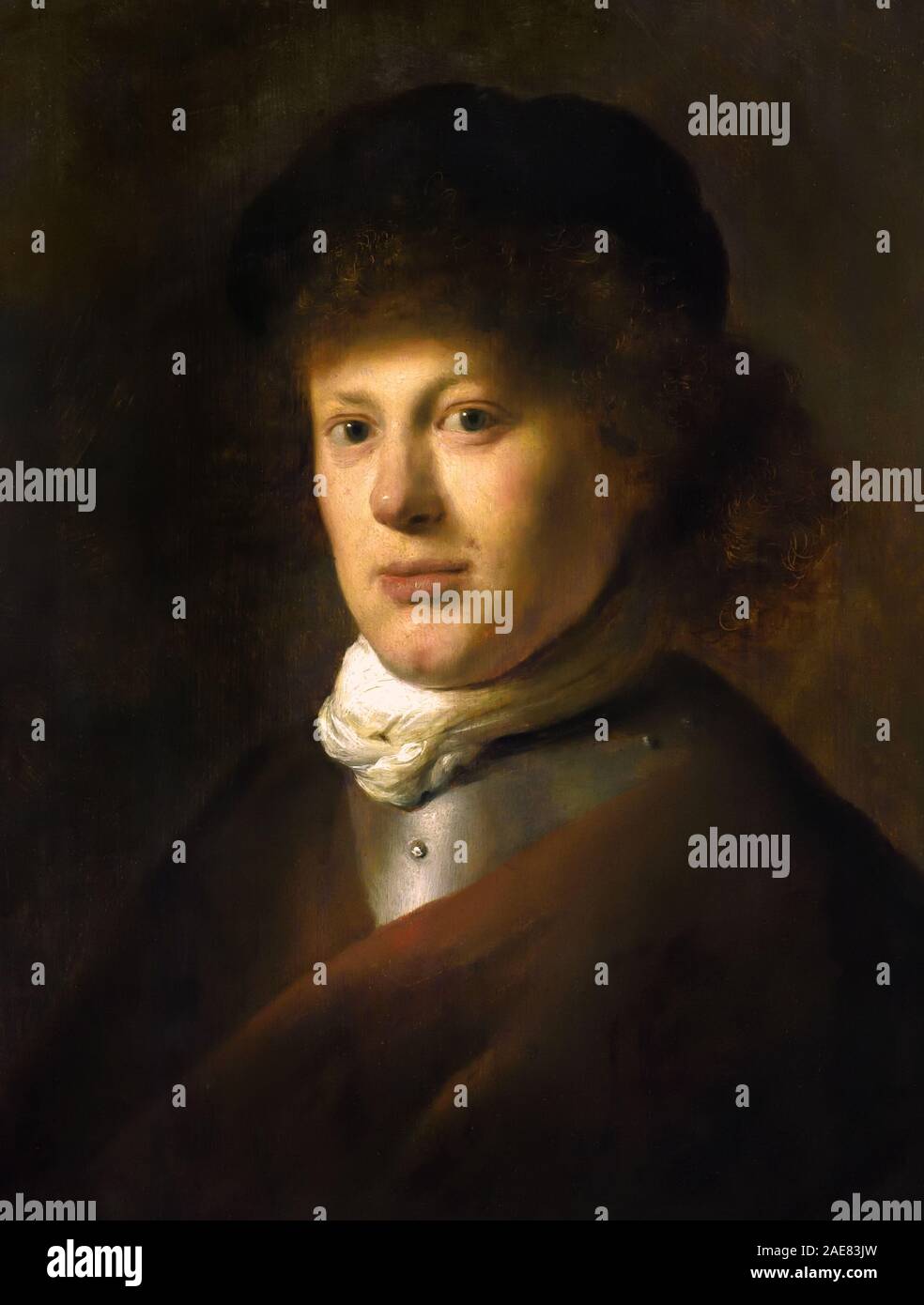 Portrait Rembrandt Harmenszoon van Rijn 1606 - 1669 von 1629 Jan Lievens (24. Oktober 1607 - vom 4. Juni 1674) der Niederlande, die Niederlande, Holland, Stockfoto