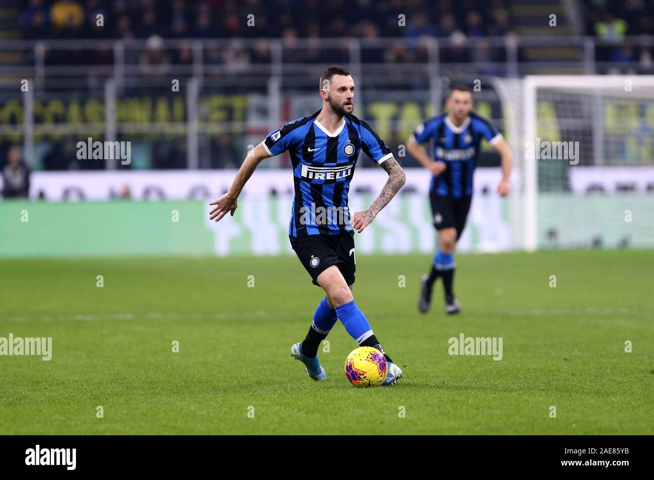 Mailand, Italien. 6. Dezember 2019. Italienische Serie A FC Internazionale vs As Roma. Marcelo Brozovic des FC Internazionale. Stockfoto