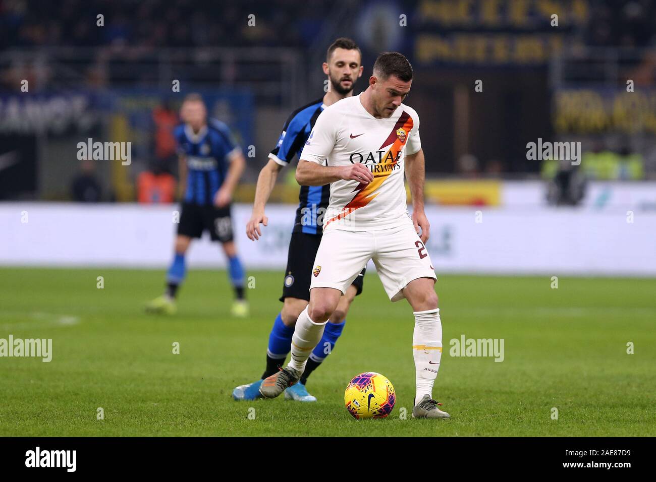 Mailand, Italien. 6. Dezember 2019. Italienische Serie A FC Internazionale vs As Roma. Jordan Veretout der AS Roma. Stockfoto