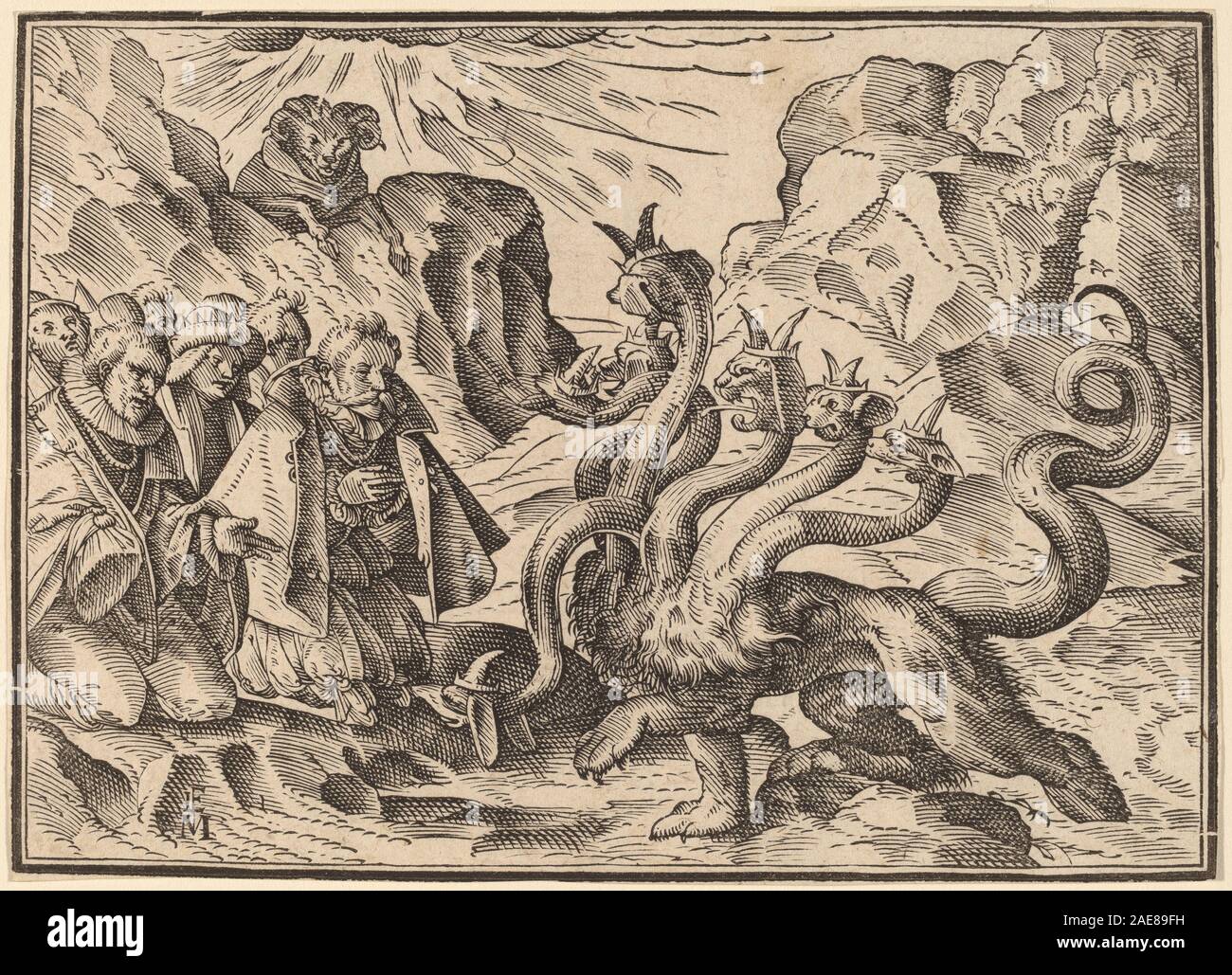 Die vier Reiter der Apokalypse; veröffentlichte 1630 Christoph Murer, die vier Reiter der Apokalypse, veröffentlicht 1630 Stockfoto