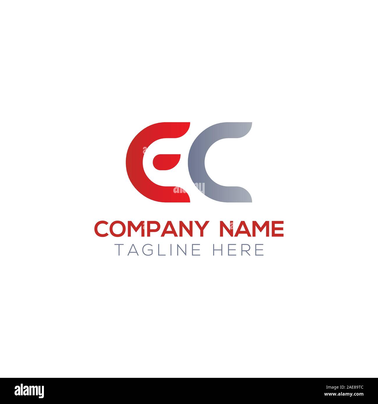 Erste EG Schreiben verbunden Logo. Kreatives Schreiben EG moderne Business Logo Vektor Vorlage. Erste EG Logo Template Design. Stock Vektor